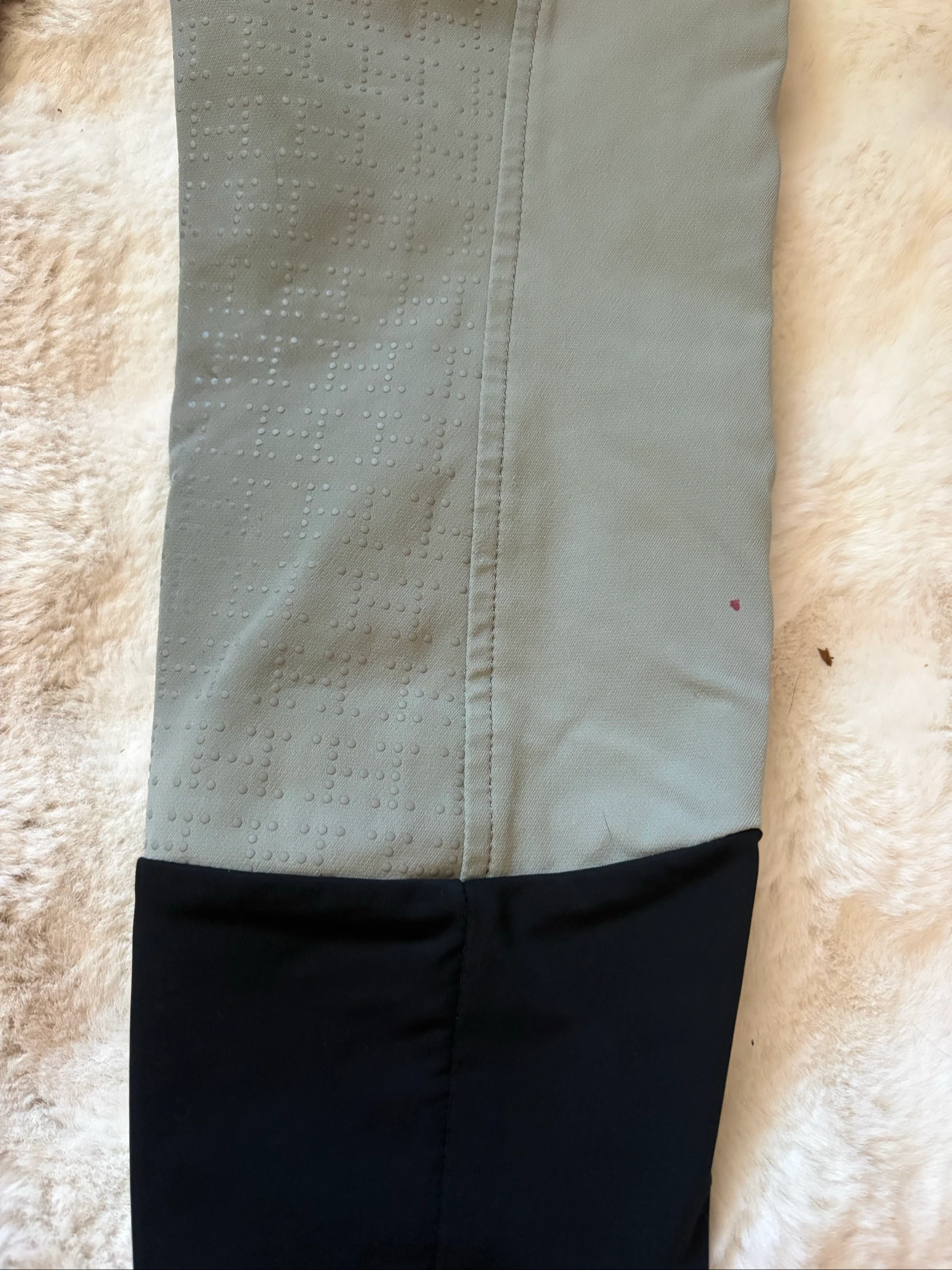 Pantalón de equitación Harcour Equistrian talla 34, color verde salvia claro / gris verde. – photo 5